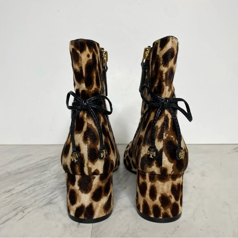New! Tory Burch Laila Leopard Bootie 5 1/2